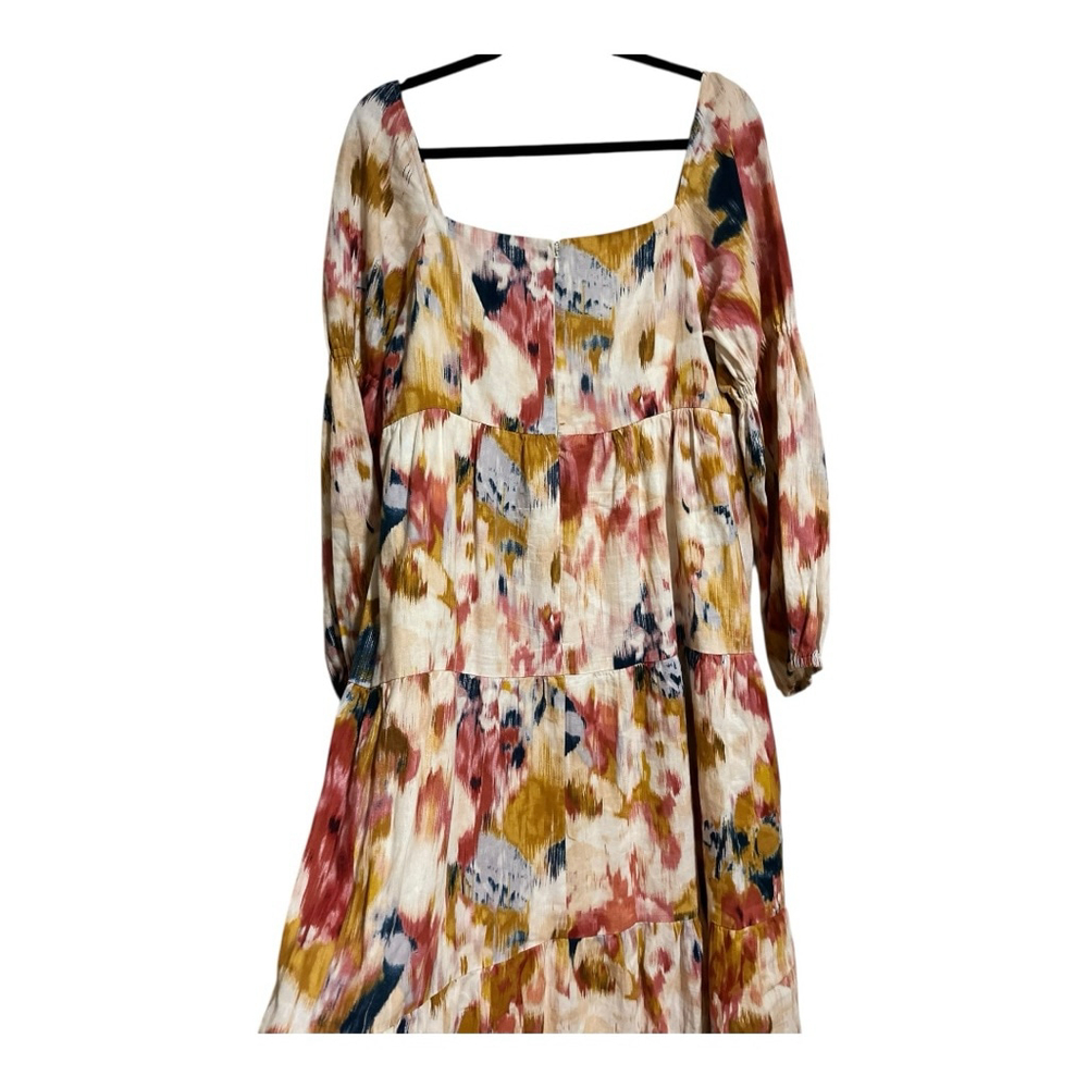 EUC DONNA MORGAN Multicolor Abstract Print Maxi Dress Women’s Size 12 - Picture 5 of 10